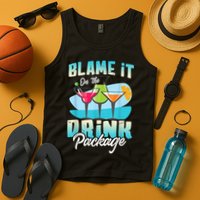 Cruise Alcohol Wine Lover Blame It On The Drink Package Tank Top