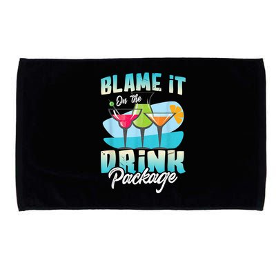 Cruise Alcohol Wine Lover Blame It On The Drink Package Microfiber Hand Towel