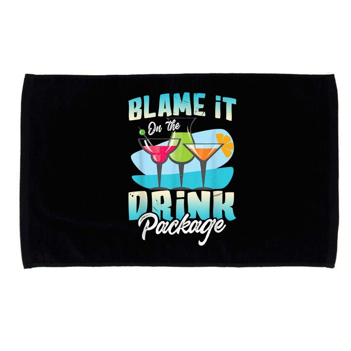 Cruise Alcohol Wine Lover Blame It On The Drink Package Microfiber Hand Towel