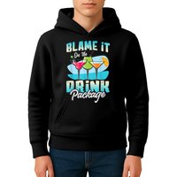 Cruise Alcohol Wine Lover Blame It On The Drink Package Kids Hoodie