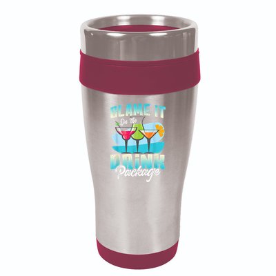 Cruise Alcohol Wine Lover Blame It On The Drink Package 16oz Travel Tumbler