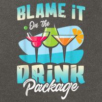 Cruise Alcohol Wine Lover Blame It On The Drink Package Cotton Canvas Backpack