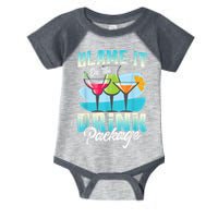 Cruise Alcohol Wine Lover Blame It On The Drink Package Infant Baby Jersey Bodysuit