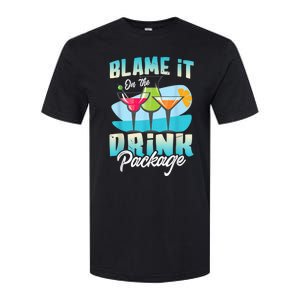 Cruise Alcohol Wine Lover Blame It On The Drink Package Softstyle CVC T-Shirt