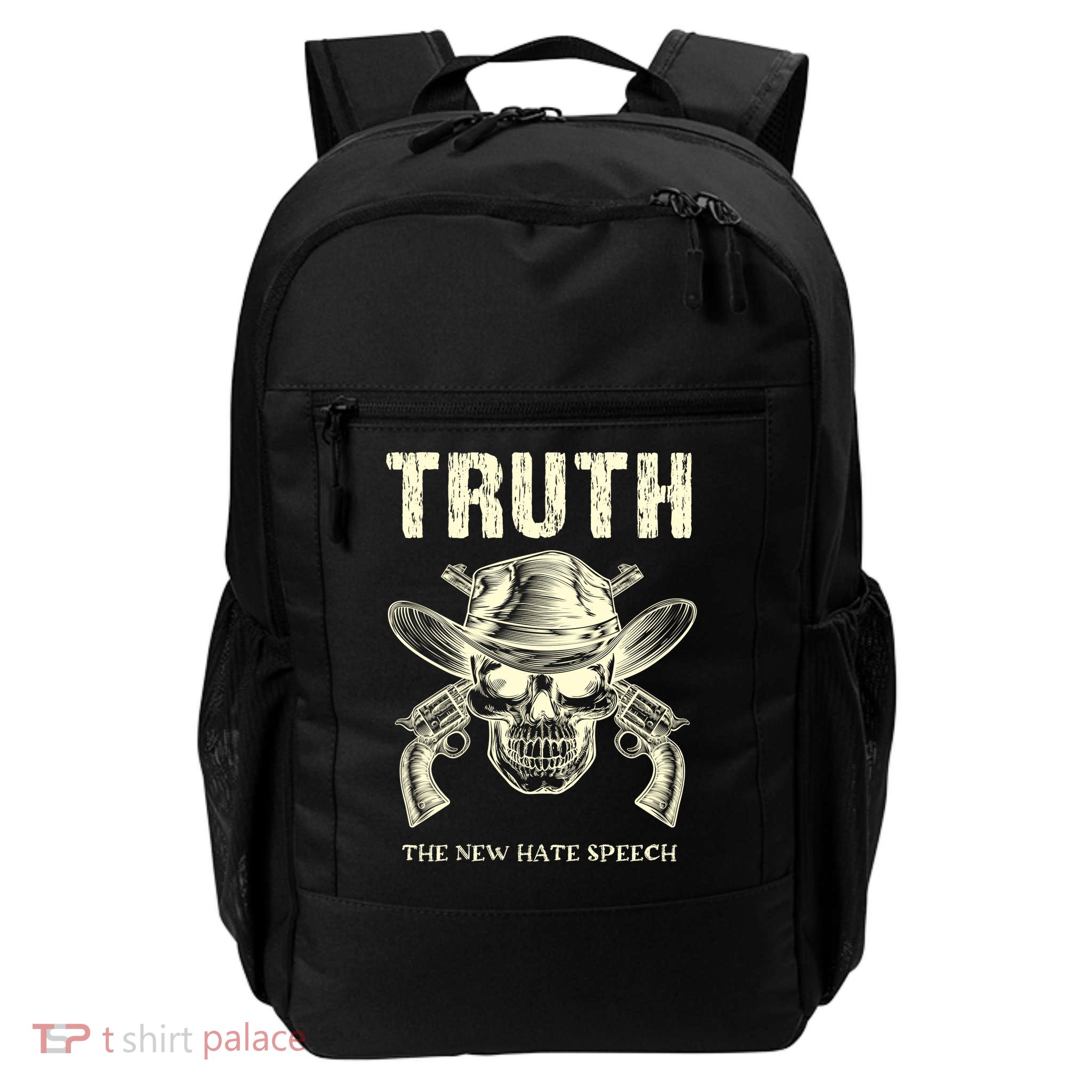 Conservative Anti Woke Truth the New Hate Speech Daily Commute Backpack