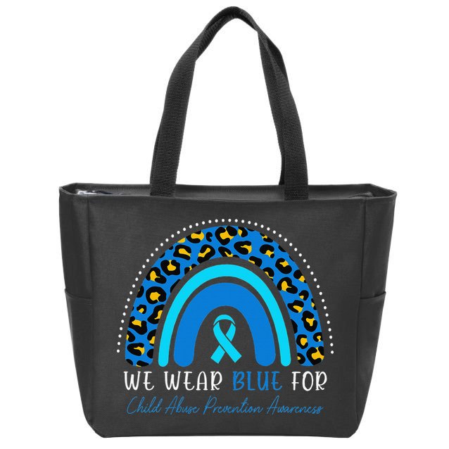 Child Abuse Warrior Child Abuse Prevention Awareness Zip Tote Bag