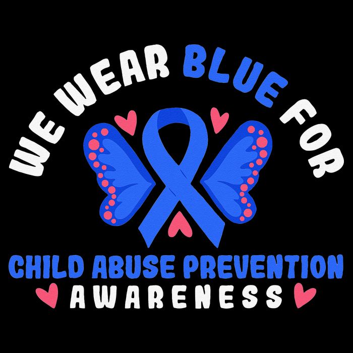Child Abuse Warrior Prevention Month Blue Ribbon Awareness 16 in Basic Backpack