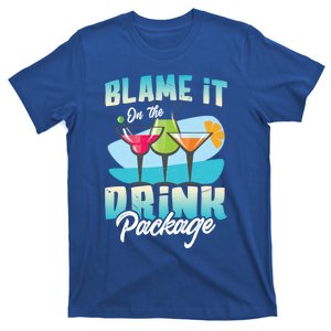 Cruise Alcohol Wine Lover Blame It On The Package Gift T-Shirt