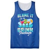 Cruise Alcohol Wine Lover Blame It On The Package Gift Mesh Reversible Basketball Jersey Tank