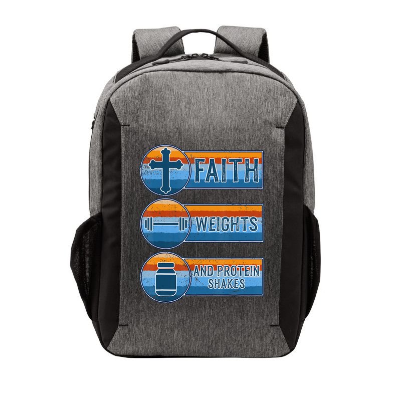 Christian Athlete Workout Gym Weightlifting Jesus Vector Backpack