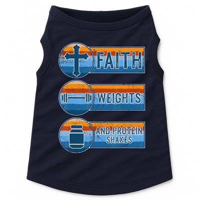 Christian Athlete Workout Gym Weightlifting Jesus Doggie Tank