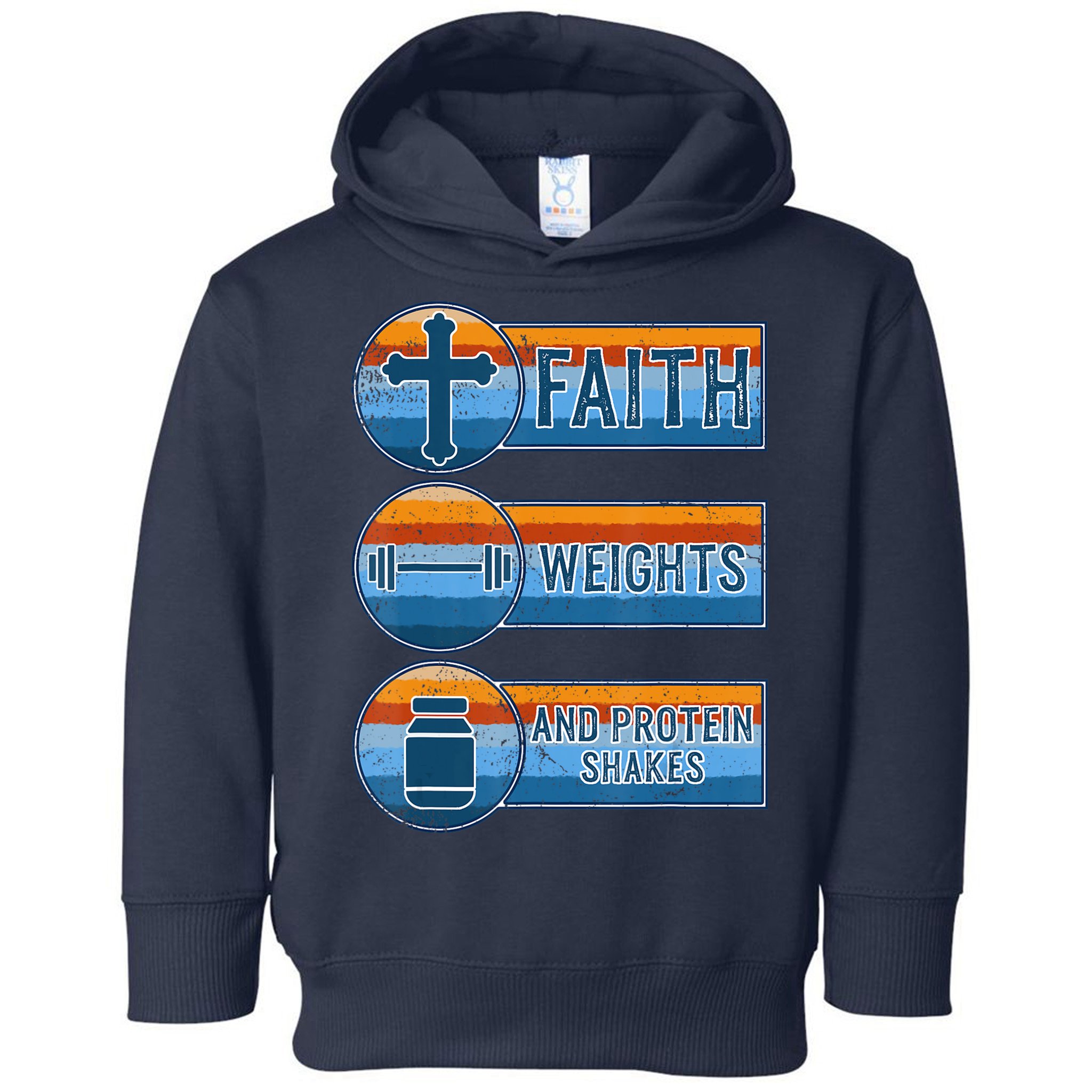 Christian Athlete Workout Gym Weightlifting Jesus Toddler Hoodie