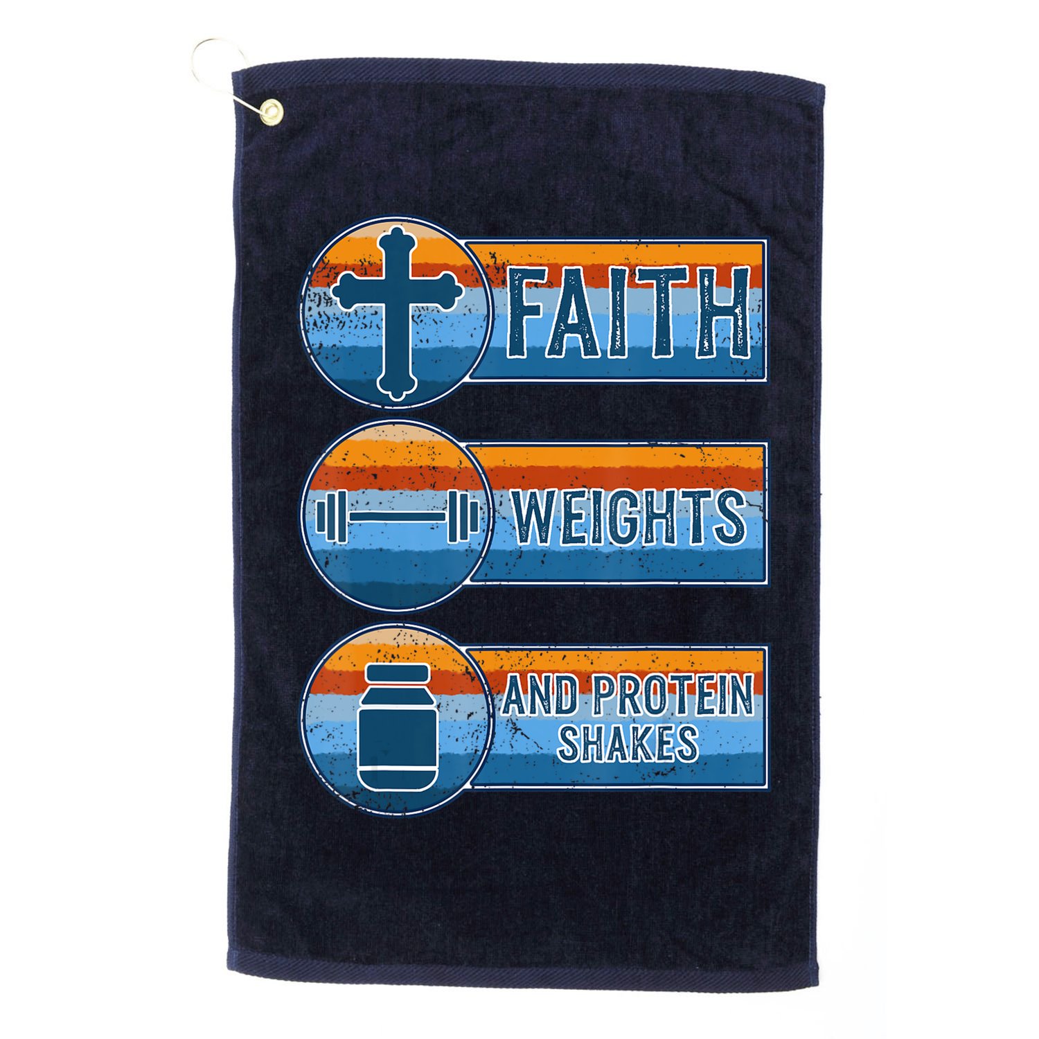 Christian Athlete Workout Gym Weightlifting Jesus Golf Towel