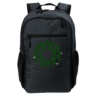 Christmas A Wreath A Franklin Funny Marry Christmas Santa Claus Gives Gifts Daily Commute Backpack