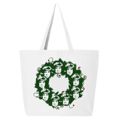 Christmas A Wreath A Franklin Funny Marry Christmas Santa Claus Gives Gifts 25L Jumbo Tote