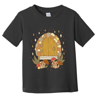 Cottagecore Aesthetic Witchy Toad Vintage Toddler T-Shirt