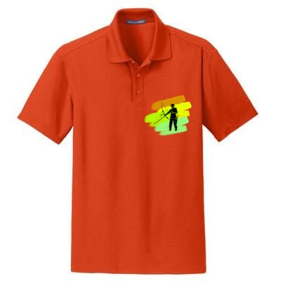 Cool Archer With Bow Rchery Fans And Bows Sport Lovers Gift Dry Zone Grid Polo