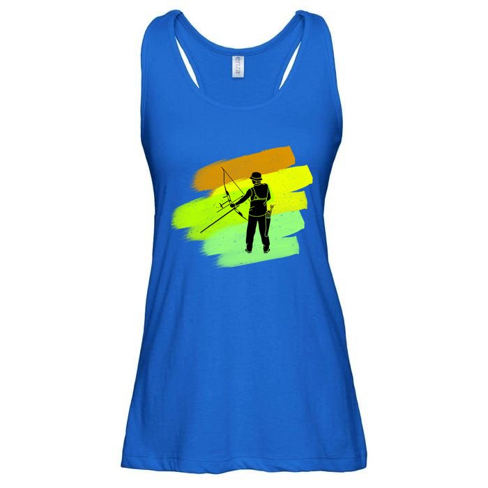 Cool Archer With Bow Rchery Fans And Bows Sport Lovers Gift Ladies Essential Flowy Tank