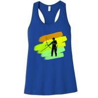 Cool Archer With Bow Rchery Fans And Bows Sport Lovers Gift Women's Racerback Tank