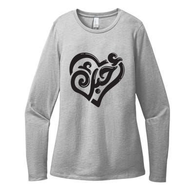 Cool Arabic Writing Love You Womens CVC Long Sleeve Shirt