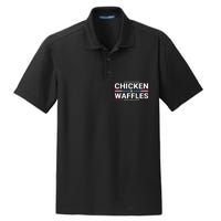 Chicken And Waffles 2024 Political Election Food Junkie Funny Food Lover Dry Zone Grid Polo