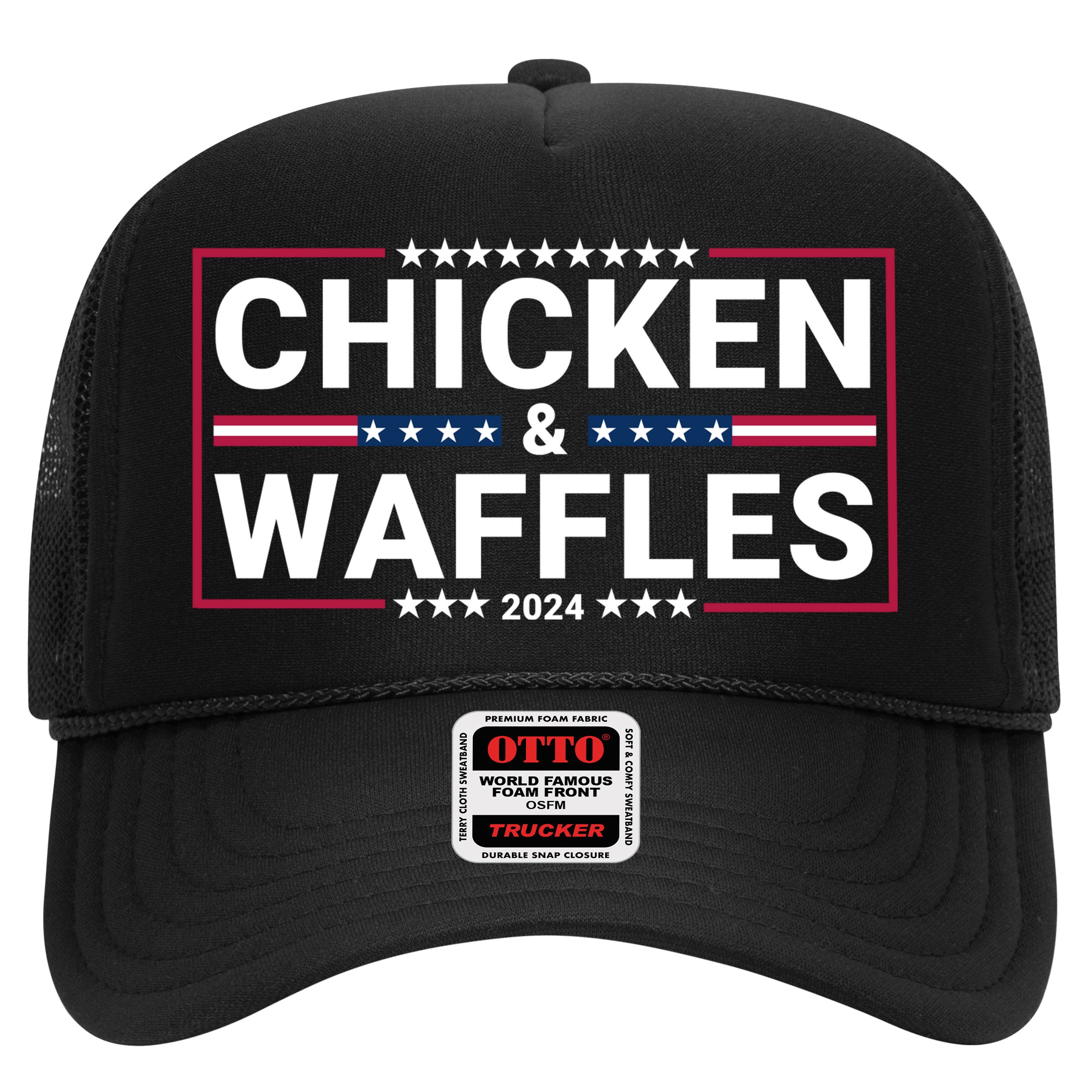 Chicken And Waffles 2024 Political Election Food Junkie Funny Food Lover Hat