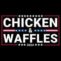 Chicken And Waffles 2024 Political Election Food Junkie Funny Food Lover Zip Tote Bag