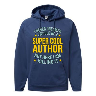 Cool Author Writer Novel Mystery Fantasy Writing Graphic Gift Performance Fleece Hoodie