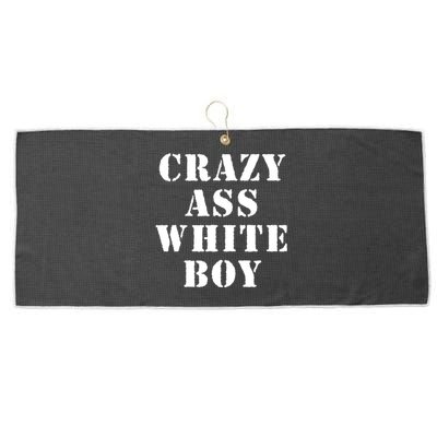 Crazy Ass White Boy Large Microfiber Waffle Golf Towel