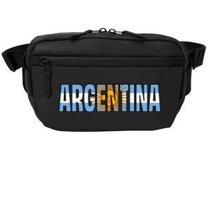 Cool Argentina Word Mashup Country Flag Crossbody Pack