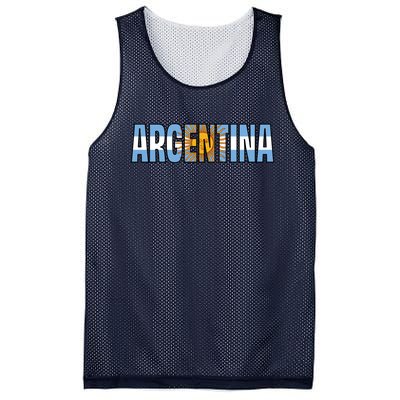 Cool Argentina Word Mashup Country Flag Mesh Reversible Basketball Jersey Tank