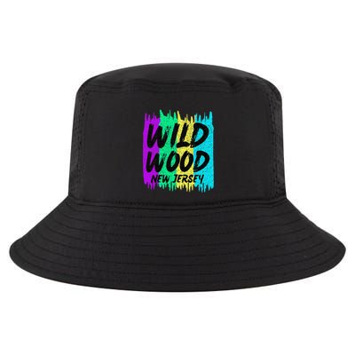 Cool Artsy Wild Wood New Jersey Beach Lover Boardwalk Cool Comfort Performance Bucket Hat