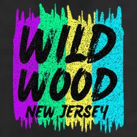 Cool Artsy Wild Wood New Jersey Beach Lover Boardwalk 7 Panel Mesh Trucker Snapback Hat