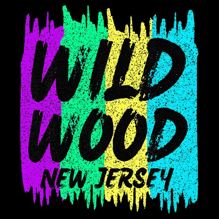 Cool Artsy Wild Wood New Jersey Beach Lover Boardwalk Cooling Performance Crew T-Shirt