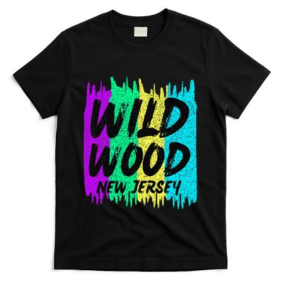 Cool Artsy Wild Wood New Jersey Beach Lover Boardwalk T-Shirt