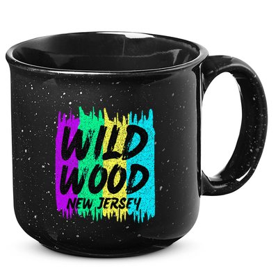 Cool Artsy Wild Wood New Jersey Beach Lover Boardwalk 15oz Campfire Ceramic Mug