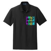 Cool Artsy Wild Wood New Jersey Beach Lover Boardwalk Dry Zone Grid Polo