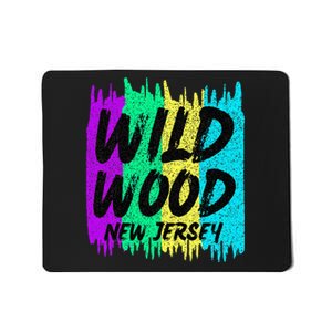 Cool Artsy Wild Wood New Jersey Beach Lover Boardwalk Mousepad