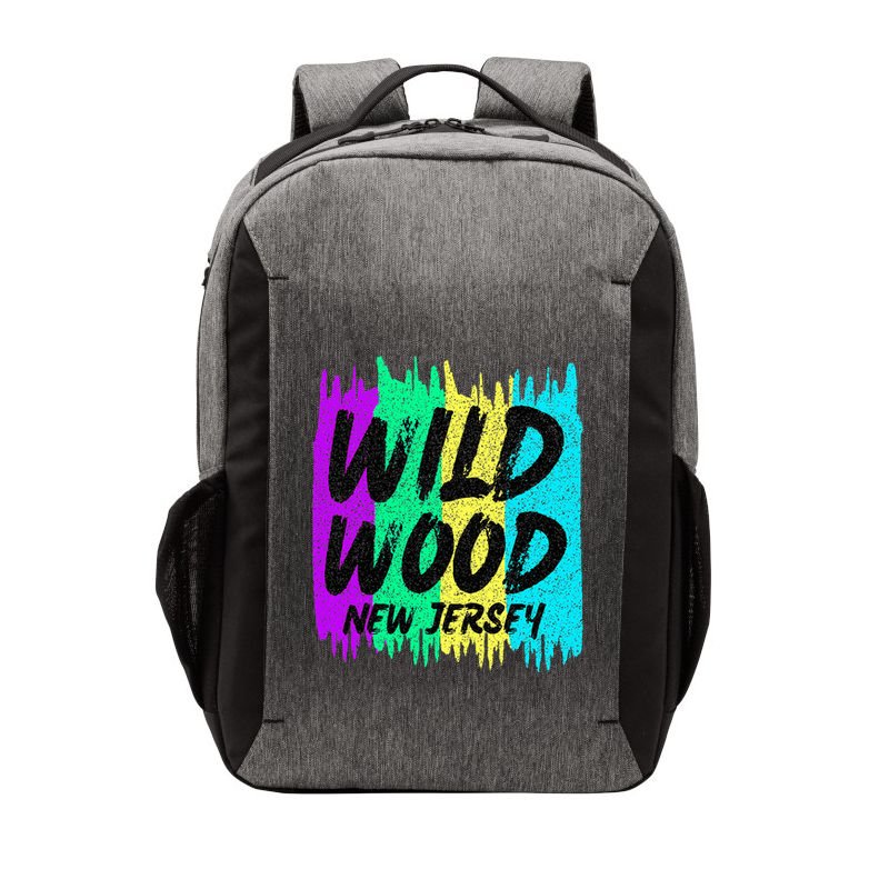 Cool Artsy Wild Wood New Jersey Beach Lover Boardwalk Vector Backpack