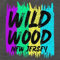Cool Artsy Wild Wood New Jersey Beach Lover Boardwalk Vector Backpack