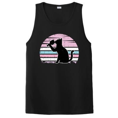 Cat And Wine Intersexual Pride Retro Ing Lgbtq Ally Gift PosiCharge Competitor Tank