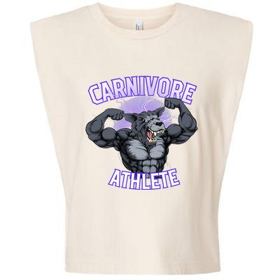 Carnivore Athlete (Werewolf Design) Garment-Dyed Women's Muscle Tee