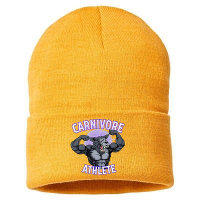 Carnivore Athlete (Werewolf Design) Sustainable Knit Beanie