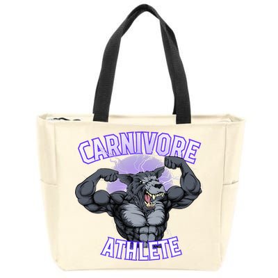 Carnivore Athlete (Werewolf Design) Zip Tote Bag