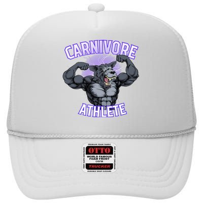 Carnivore Athlete (Werewolf Design) High Crown Mesh Back Trucker Hat