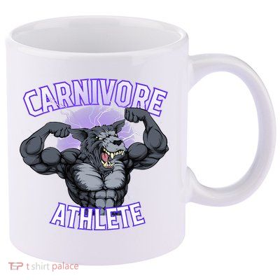 Carnivore Athlete (Werewolf Design) 11oz C Handle Ceramic Mug