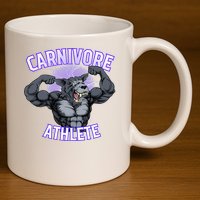 Carnivore Athlete (Werewolf Design) 11oz C Handle Ceramic Mug