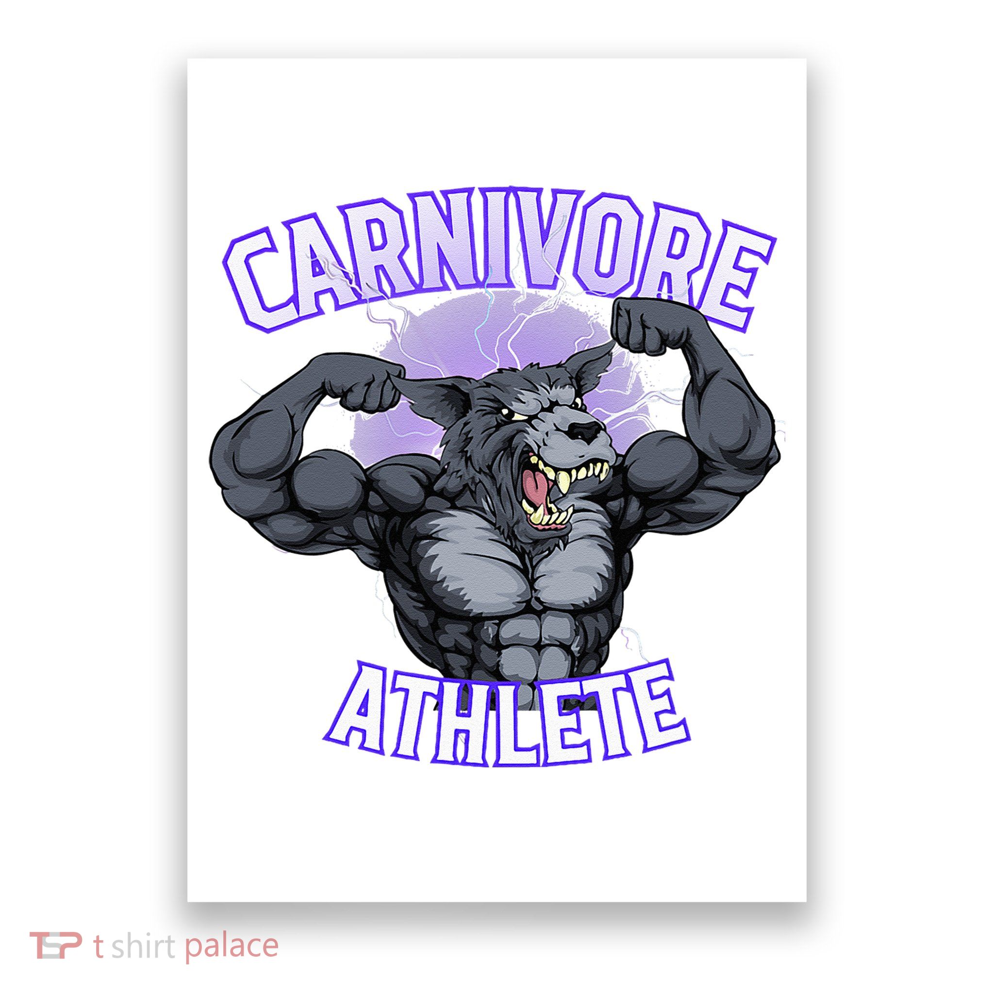 Carnivore Athlete (Werewolf Design) Poster