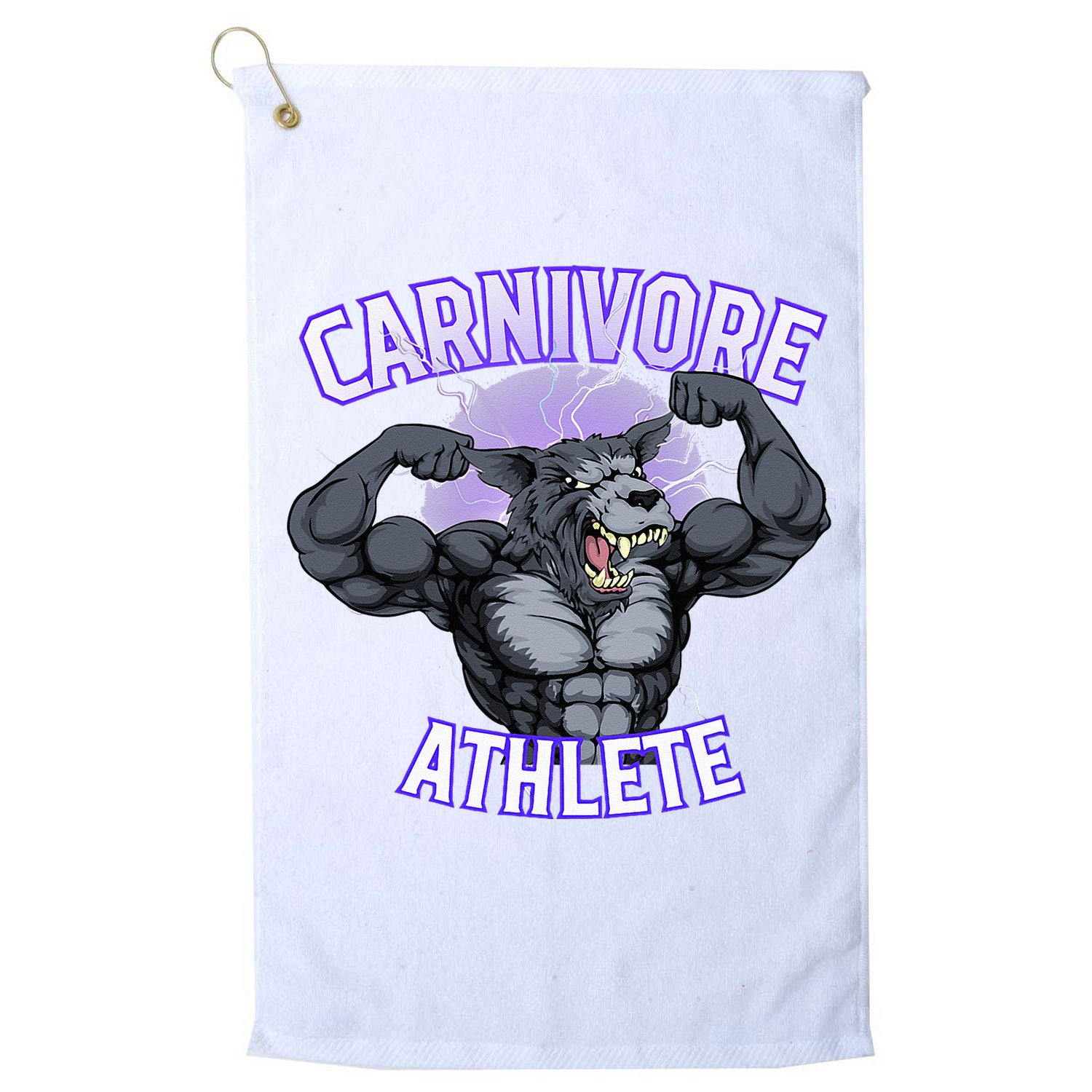 Carnivore Athlete (Werewolf Design) Golf Towel