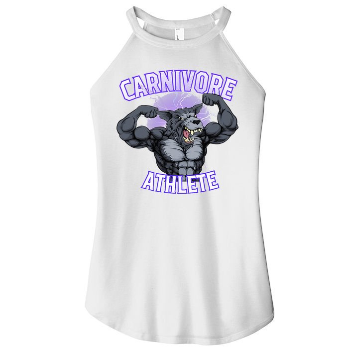 Carnivore Athlete (Werewolf Design) Women's Perfect Tri Rocker Tank